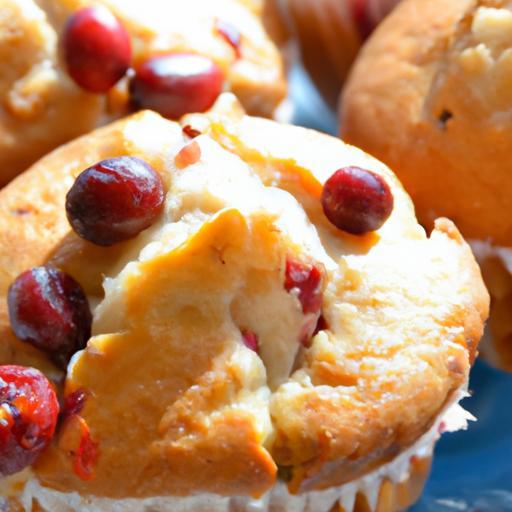 Cranberry Orange Muffins with Sweet Sugar Topping Delight