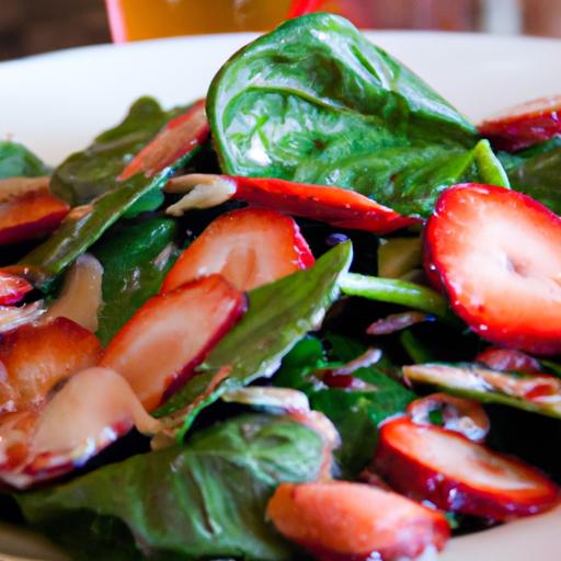 Bright and Fresh: Strawberry Spinach Salad with Balsamic Glaze