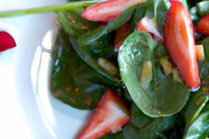 Bright and Fresh: Strawberry Spinach Salad with Balsamic Glaze