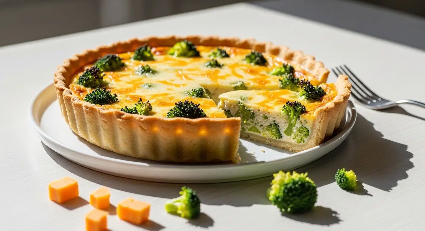 Bright Bites: Mastering Broccoli and Cheddar Quiche Delight