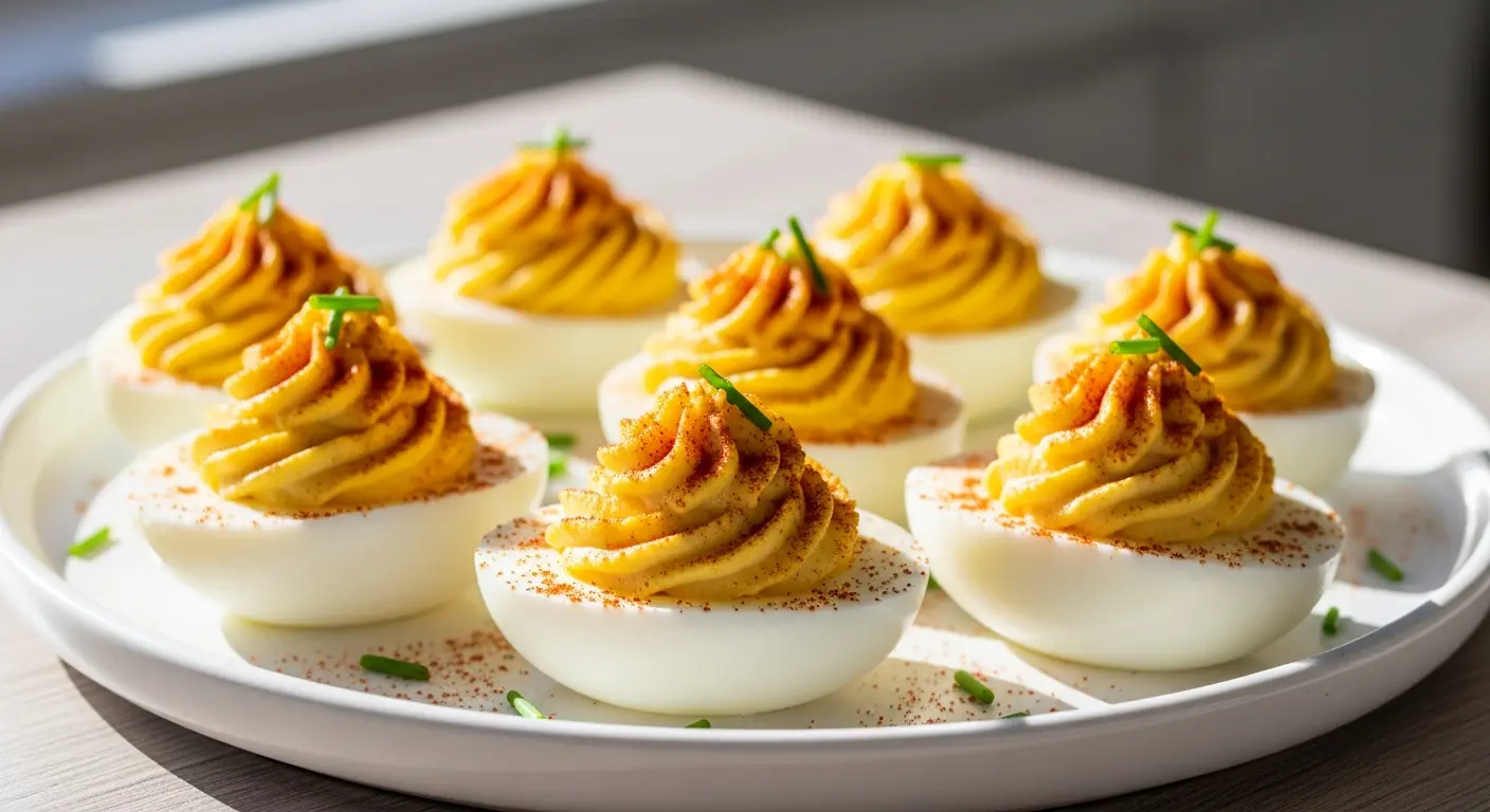 Classic Deviled Eggs with Smoked Paprika