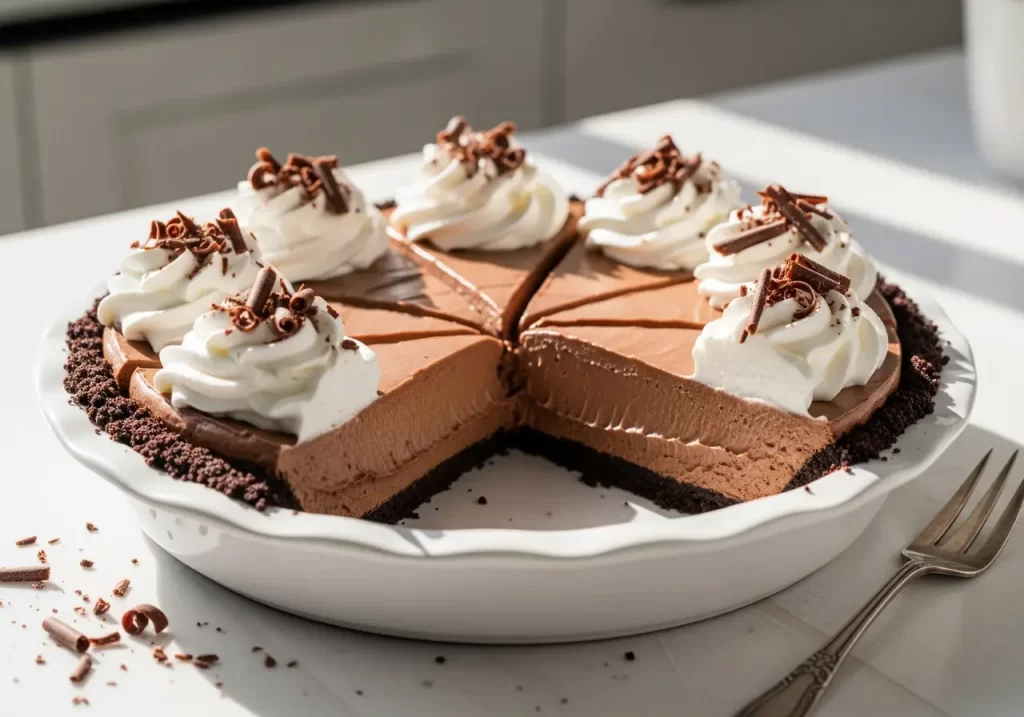 Decadent Silky Chocolate Cream Pie