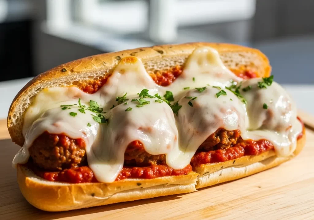 Hearty Meatball Subs Loaded with Gooey Provolone
