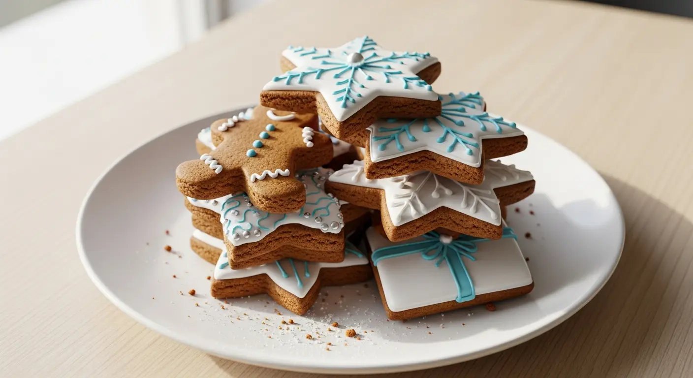 Irresistibly Chewy Gingerbread Cookies with Royal Icing Magic