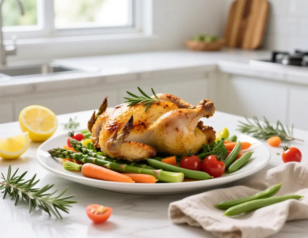 Lemon Herb Chicken Roasted with Spring Vegetables