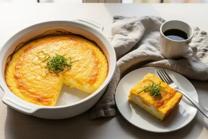 Morning Comfort: Cheesy Grits and Egg Casserole Delight