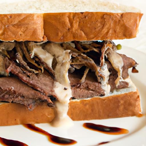 Savor the Classic Hot Roast Beef Sandwich with Creamy Mash