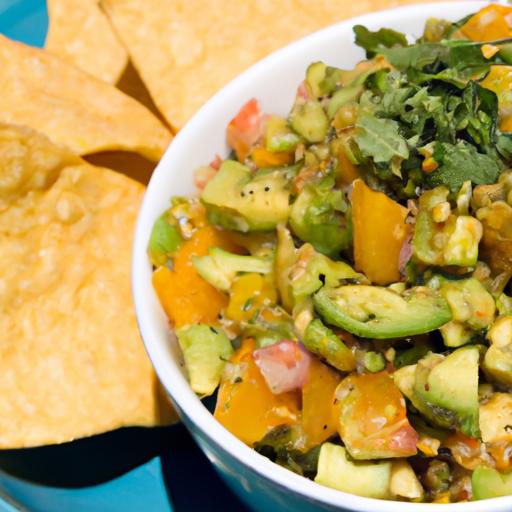 Zesty Fresh Mango & Avocado Salsa: Perfect with chips!