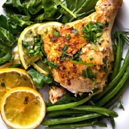 Zesty Lemon Herb Chicken Roasted with Spring Vegetables