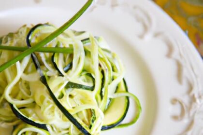 Zesty Zucchini Noodle Salad with Refreshing Lemon Dressing