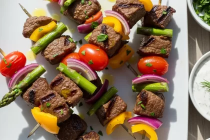 Savor Classic Beef Kabobs Paired with Fresh Spring Veggies