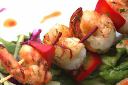 Savor Bold Flavors: Cajun Shrimp and Veggie Skewers Delight