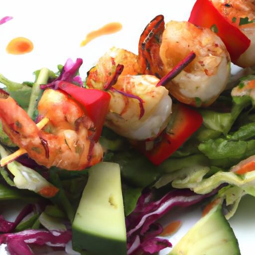 Savor Bold Flavors: Cajun Shrimp and Veggie Skewers Delight