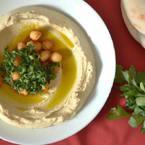 Discover Authentic Lebanese Hummus Paired with Pita Bread