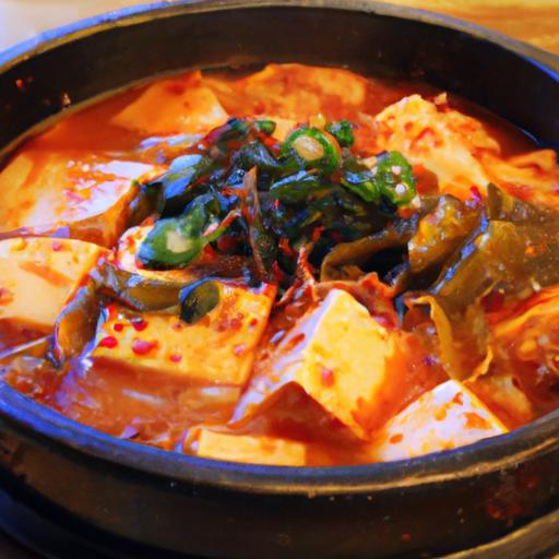 Savor the Spice: Exploring Korean Kimchi Jjigae Tofu Stew