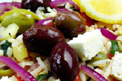 Bright Mediterranean Orzo Salad with Feta & Olives Delight