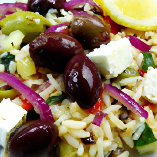 Bright Mediterranean Orzo Salad with Feta & Olives Delight