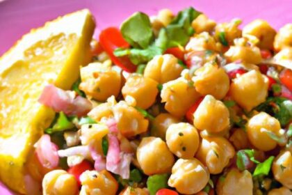 Zesty Chickpea & Quinoa Salad: Fresh Lemon Dressing Delight