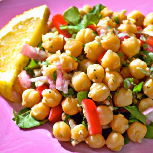 Zesty Chickpea & Quinoa Salad: Fresh Lemon Dressing Delight