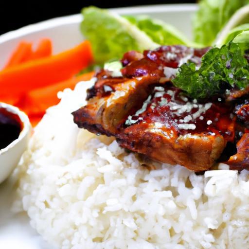 Savory Teriyaki Chicken Paired Perfectly with Steamed Rice