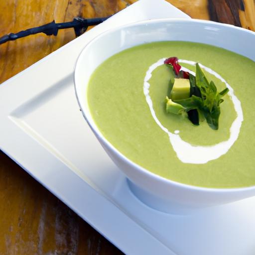 Refreshing Chilled Cucumber Avocado Gazpacho: A Cool Delight