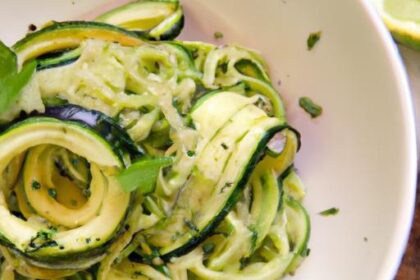 Zucchini Noodles with Creamy Avocado Sauce: A Fresh Twist
