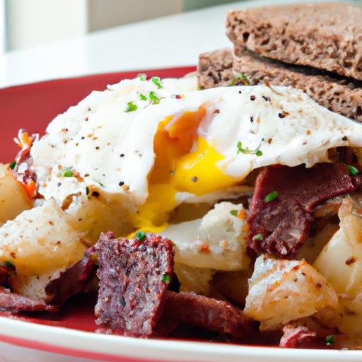 Brisket Corned Beef Hash with Eggs: A Hearty Twist