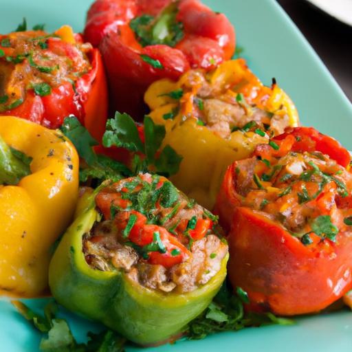 Savory Italian Stuffed Peppers with Lean Turkey Delight