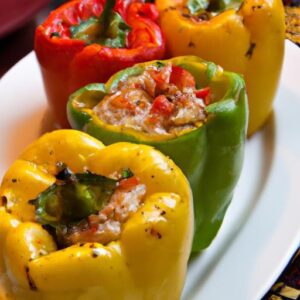 Savory Italian Stuffed Peppers with Lean Turkey Delight