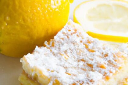 Zesty Lemon Bars Dusting Powdered Sugar Delight