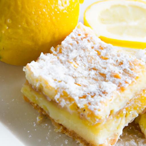 Zesty Lemon Bars Dusting Powdered Sugar Delight