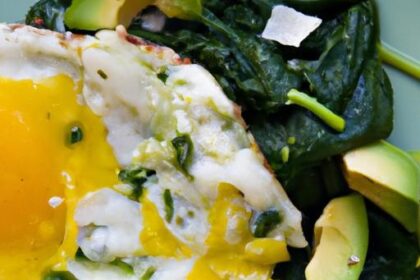 Wholesome Mornings: Scrambled Eggs with Spinach & Avocado