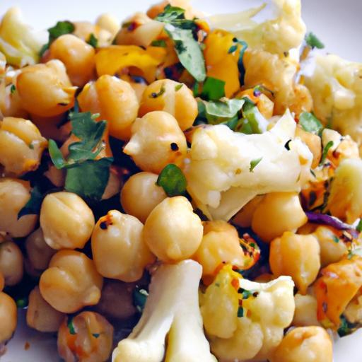 Golden Roasted Cauliflower & Chickpea Salad: A Nutritious Delight