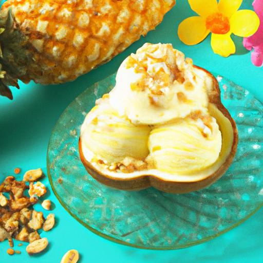 Tropical Delight: Creamy Pineapple Coconut Ice Cream Recipe