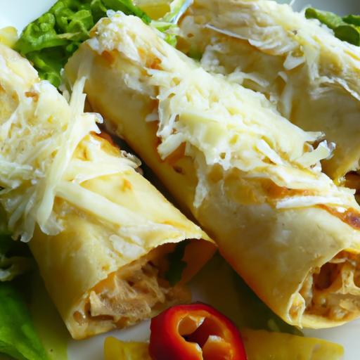 Crispy Taquitos with Shredded Chicken and Melty Cheese Delight