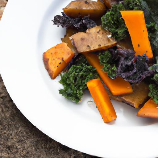 Nourish Your Plate: Warm Sweet Potato & Kale Salad Delight