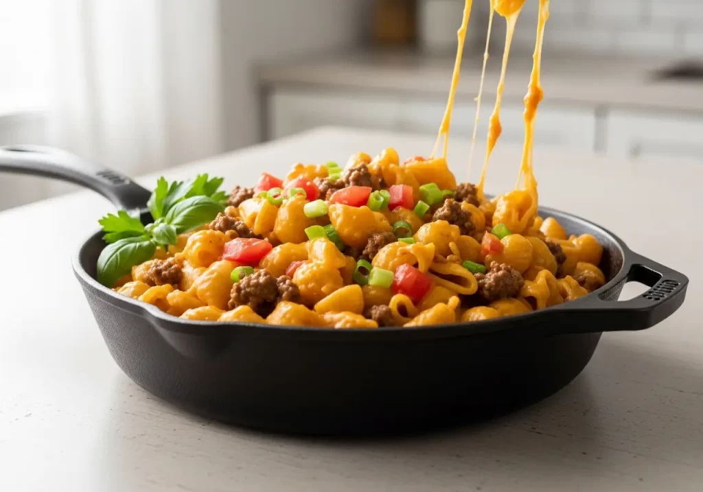 Cheeseburger Pasta Skillet