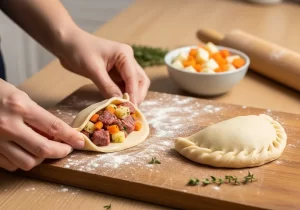 Beef & Root Veg Cornish Pasties.