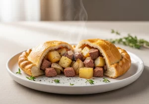 Classic Beef & Root Veg Cornish Pasties.