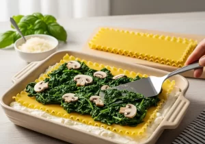 Creamy Mushroom & Spinach Lasagna