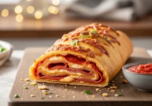 Turkey Pepperoni Stromboli