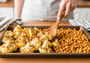 Roasted Cauliflower & Chickpea Salad
