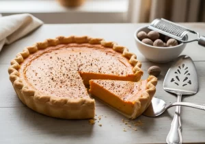 Sweet Potato Pie with Nutmeg