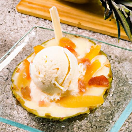 Tropical Delight: Creamy Pineapple Coconut Ice Cream Recipe