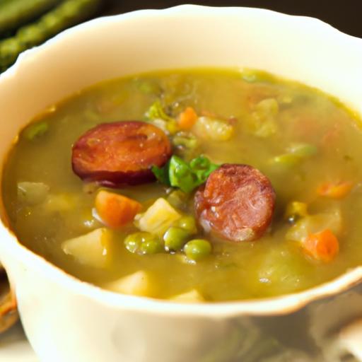 Hearty ⁤Smoky‍ Split ‌Pea ​Soup: A Sausage-Free Delight