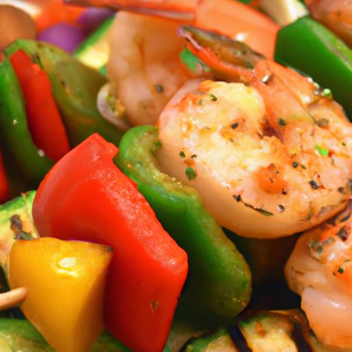 Savor Bold Flavors: Cajun Shrimp and Veggie Skewers Delight
