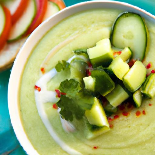 Refreshing Chilled Cucumber Avocado Gazpacho: ‌A Cool Delight