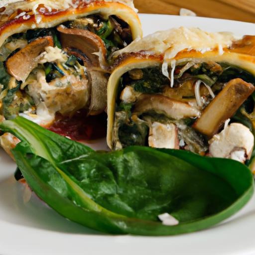 Hearty Mushroom & Spinach Lasagna Rolls: A Savory Delight