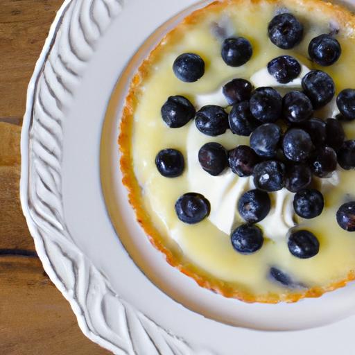 Zesty Lemon Blueberry Tart with Buttery Shortbread Crust