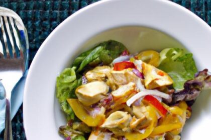 Zesty Chopped Thai Chicken Salad with Creamy Peanut Dressing